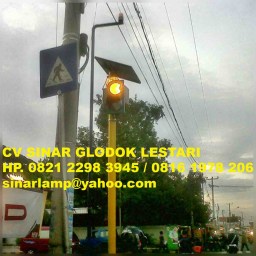 Solar Traffic Warning Lights